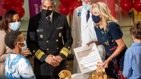 First Lady Dr. Jill Biden Visits Texas Children’s Hospital in Nationwide Effort to Encourage Pediatric COVID-19 Vaccinations