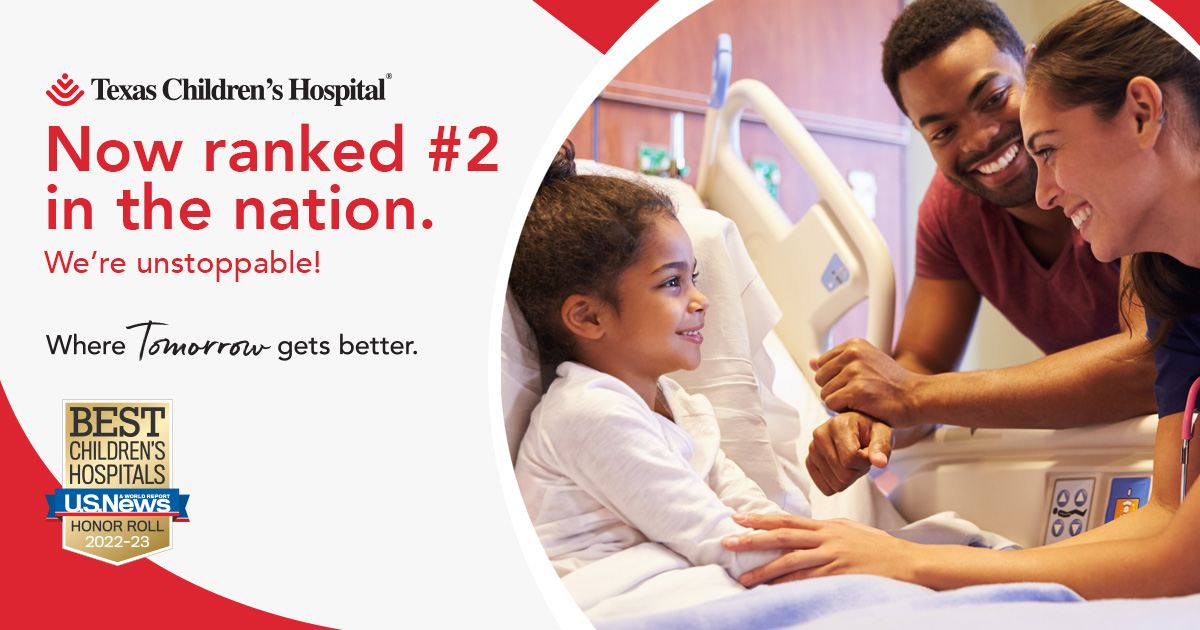 Texas Children's Hospital Elevates National Ranking to Second ...