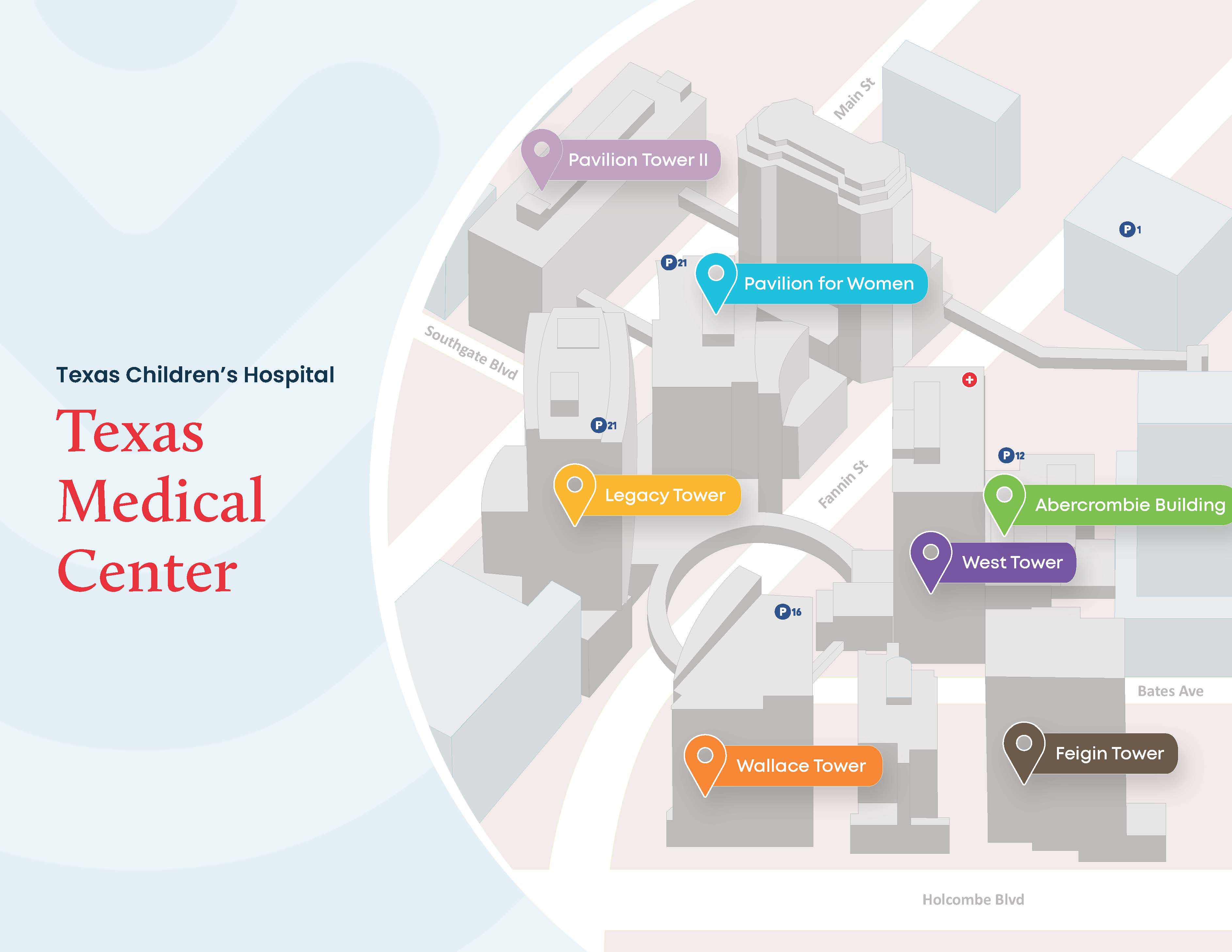 Texas Medical Center Campus Map