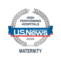 U.S. News & World Report High Performing Hospitals, Maternity Care 2025-2026