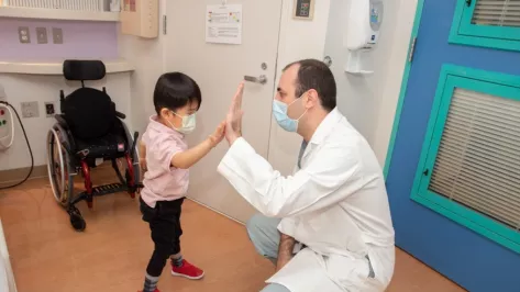 Calvin with Dr Aldave