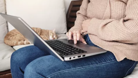 Laptop Typing