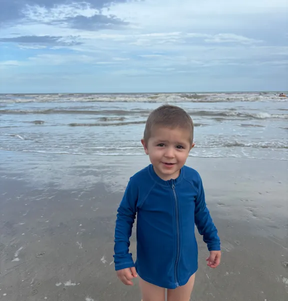 Joseph at beach