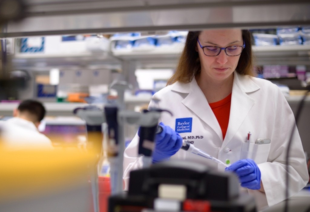 Tiphanie Vogel in Human Immunology Lab - Texas Children's Hospital