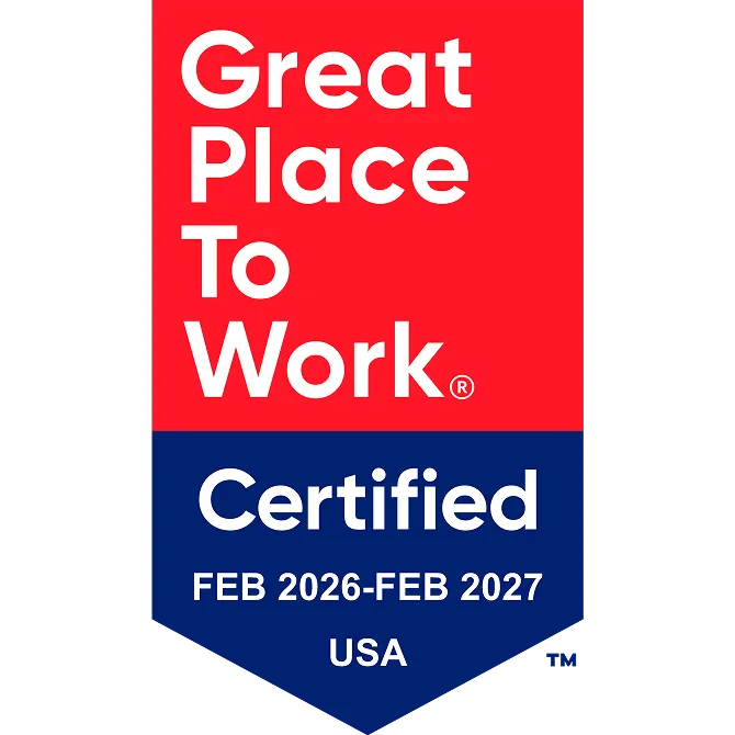 Great Place to Work Certified Feb 2026-Feb 2027 USA