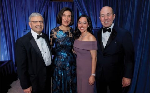 William and Huda Zoghbi and Nicole and Evan Katz at the 15th Anniversary Gala (Photo: Jenny Antill). 